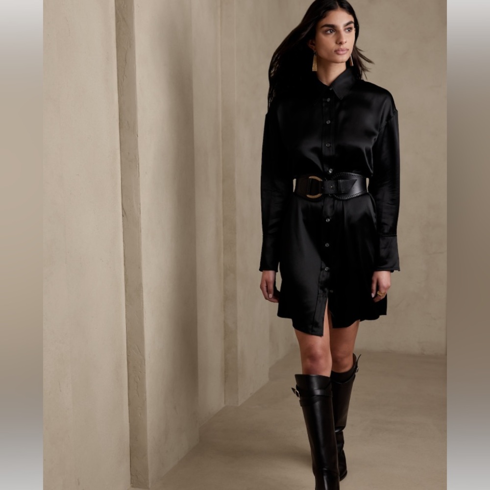 NWT SOLD OUT!! BANANA REPUBLIC MUSE SILK‎ SHIRTDRESS